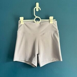 Allfenix Lavender Shorts Women's Size Large Purple Ribbed‎ Yoga Gym Workout